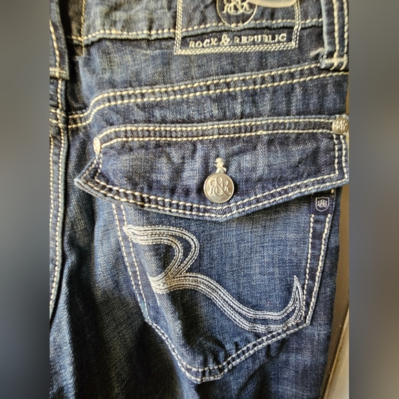 Rock & Republic Jeans, Henlee, Boot cut, Mens, preshrunk to 33 x 29 (gd-u) - Picture 9 of 9